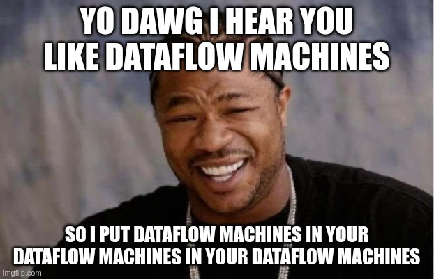 Image: Meme - I put dataflow machine in your dataflow machine in your dataflow machine Meme - I put dataflow machine in your dataflow machine in your dataflow machine