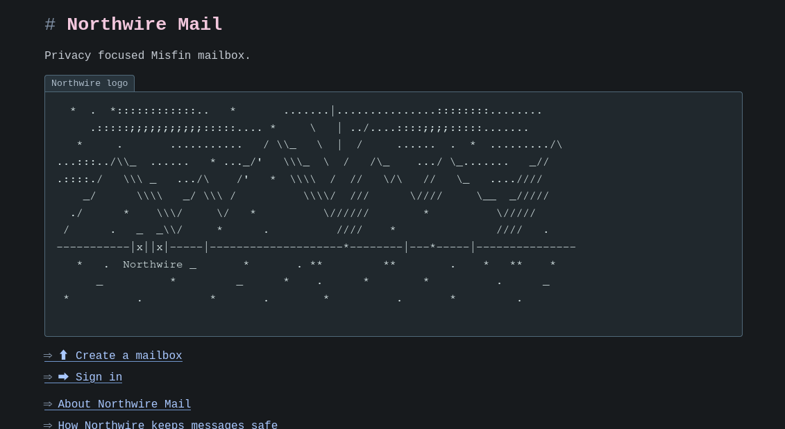 Northwire Mail over HTTP