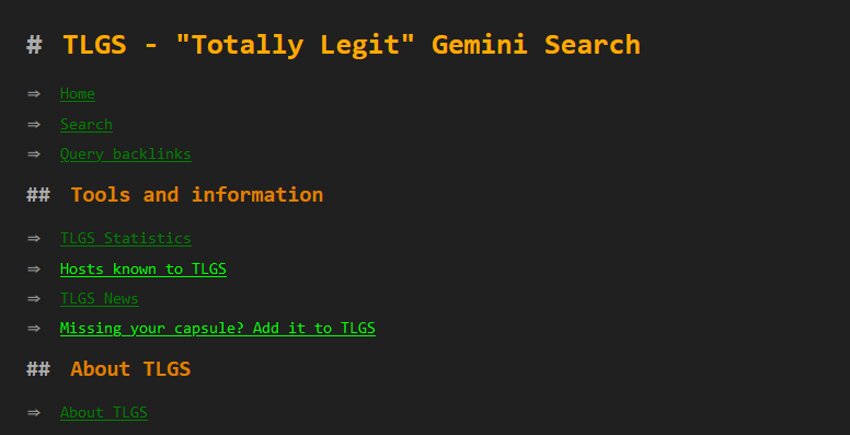 TLGS over Gemini Proxy